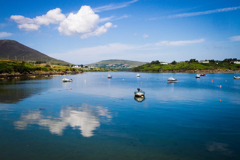 Boats at anchor,Teelin Co. Donegal.jpg