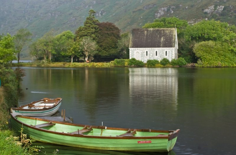 Rowing boats at Gougane Barra, Co. Cork.jpg