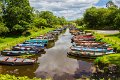 Boats lined up near Ross Castle, Killarney, Co. Kerry