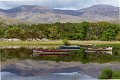 Four boats in tranquil water, Molls Gap, County Kerry